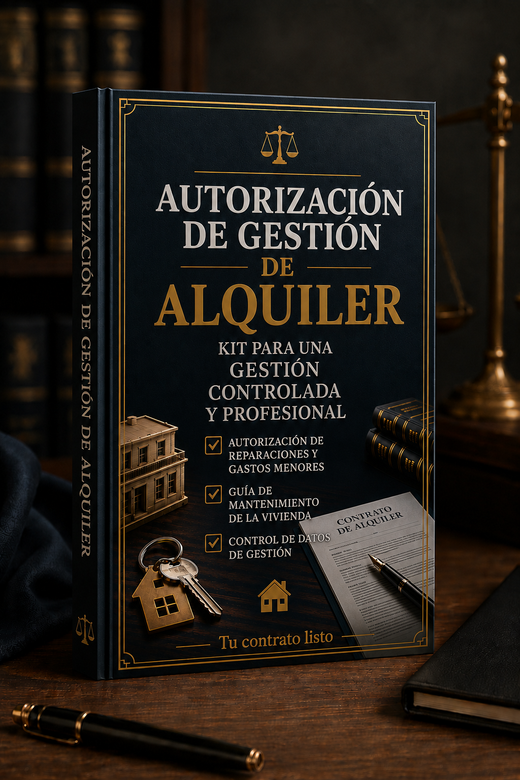 Autorización de gestión de alquiler, autorización de reparaciones y gastos menores, guía de mantenimiento de la vivienda para inquilinos, plantilla de datos de gestión