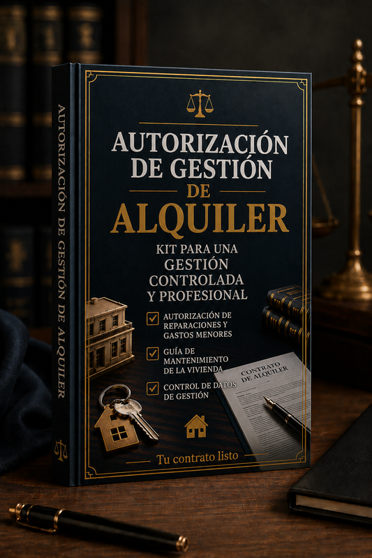 Autorización de gestión de alquiler, autorización de reparaciones y gastos menores, guía de mantenimiento de la vivienda para inquilinos, plantilla de datos de gestión