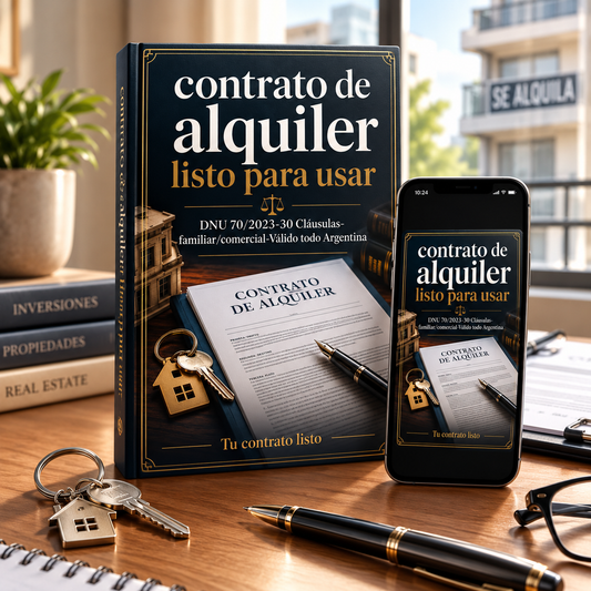 CONTRATO DE ALQUILER LISTO PARA USAR 2026. 30 Cláusulas.DNU 70/2023